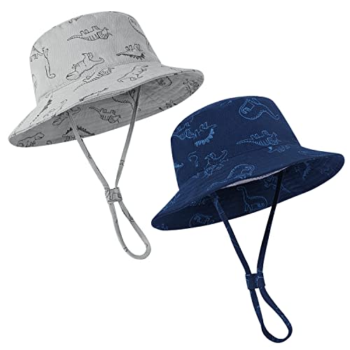 Baby Boy Sun Hat, Summer Beach UPF 50+ Sun Protection Hats, Toddler Kids Wide Brim Sun Hats Cap