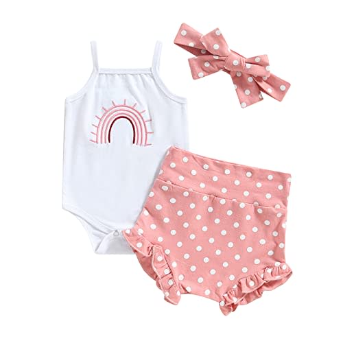 Thorn Tree Newborn Baby Girls Boys Clothes Cotton Suit Cute Baby Kid Infant Romper Play Wear Summer Rainbow Outfits