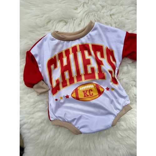 Kansas C's Bubble Romper With Snaps| bubble romper | newborn baby outfit | baby outfit | birthday baby outfit