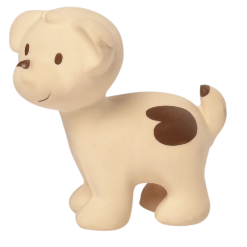 Tikiri Toys Puppy Organic Teether, Rattle & Bath Toy