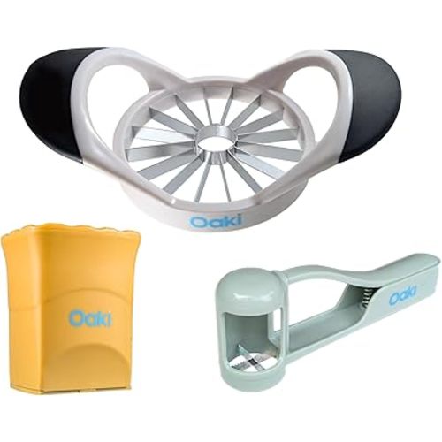 Bitty Bites Bundle | 3-in-1 Fruit Cutter Set | Apple, Grape, Strawberry Slicer & More | Safe Kitchen Gadgets for Toddlers & Kids