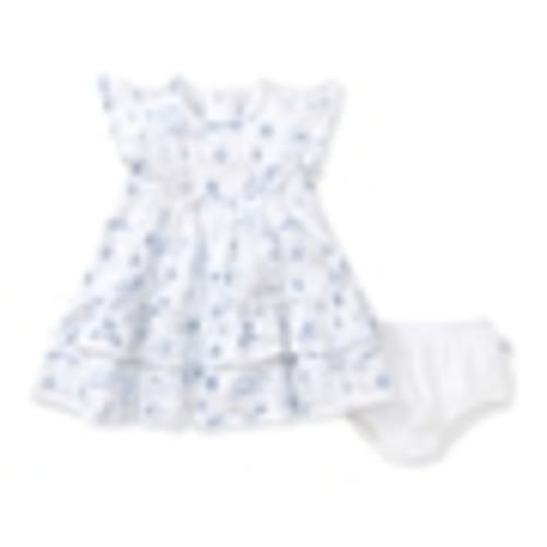 12 months Santorini Baby Girl Dress & Diaper Cover