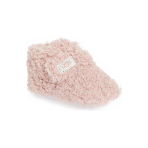 Baby Bixbee Bootie, 2/3 M, Shell Curly Faux Fur