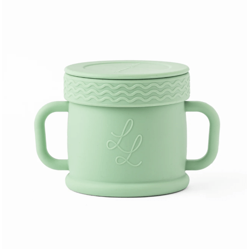 Coastal Cup: Nontoxic Snack Cup With Lid - Marsh Green