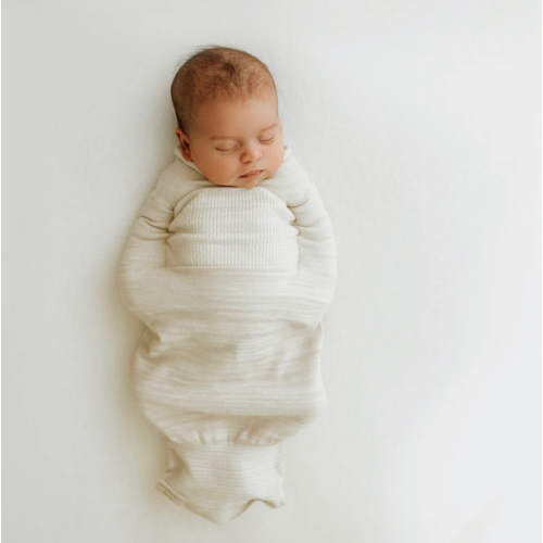 Bamboo Beige Swaddle Sleep Sack - Small (6-12 pounds)