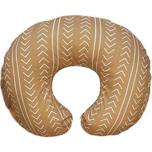 Boppy Nursing Pillow Cover, 100% Organic Cotton, Camel Stitched Stripe, Fits The Original Support Pillow for Breastfeeding and Bottle Feeding, Cover Only, Nursing Support Pillow Sold Separately