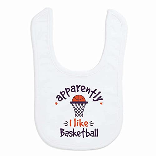 ChalkTalkSPORTS Basketball Baby & Infant Bibs | Soft Microfiber Basketball Baby Bibs