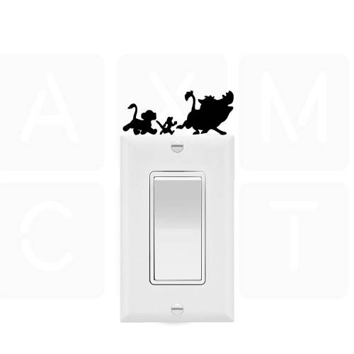 Hakuna Matata Lion King Wall Vinyl Decal / Light switch decal / Kids Room / Nursery Room / Doors / Windows / Wall decor