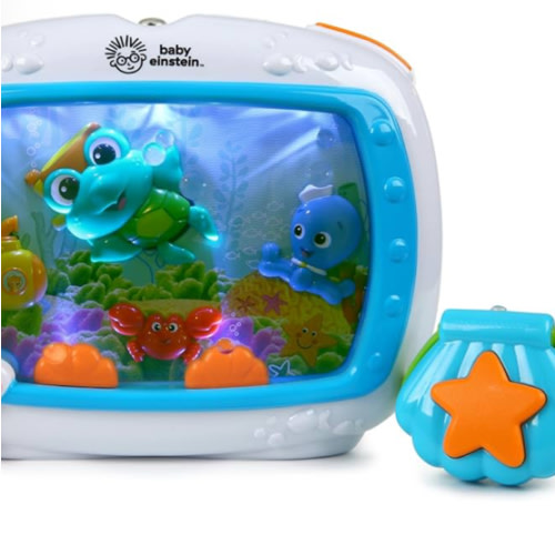 Baby Einstein Sea Dreams Soother Musical Crib Toy and Sound Machine, Newborn and up