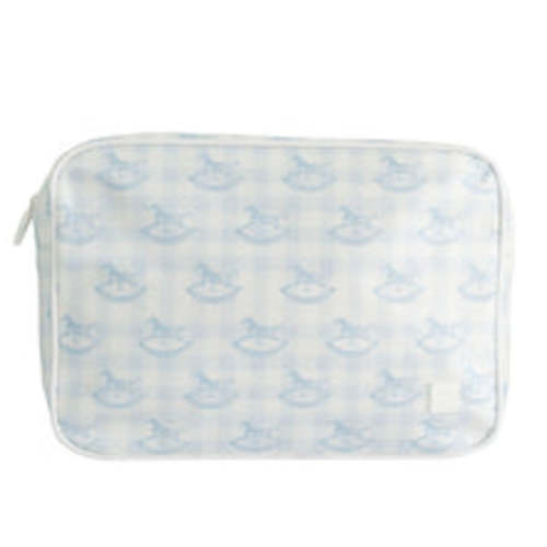 Pony Parlor | Large Cosmetic Pouch (Blue) – Baby Dunn