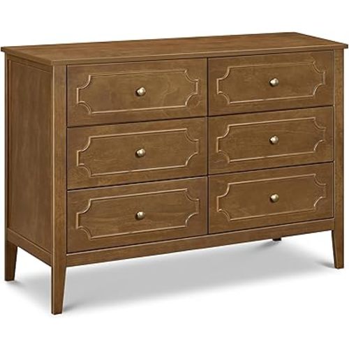 Davinci Chloe Regency 6-Drawer Dresser in Walnut, GREENGUARD Gold Certified