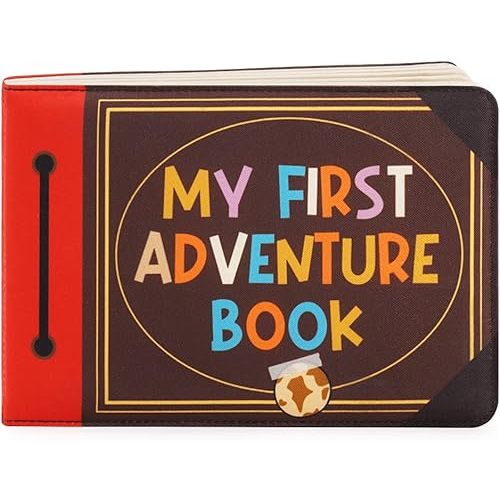 Urban Kiddy™ My First Adventure Book | Baby Photo Album | Soft Baby Book First Year Baby Album Gift Set for Newborn Toddler & Kids Baby Shower - Memory Album Holds 4x6 Photos