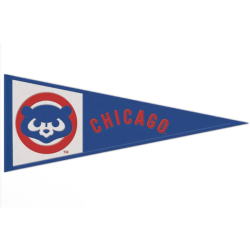 Chicago Cubs BLUE 13x32 Retro Pennant - 57111869