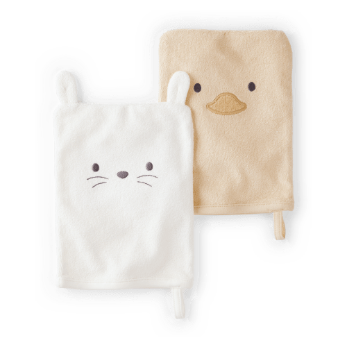 Baby 2-Pack Wash Cloths - Yellow
