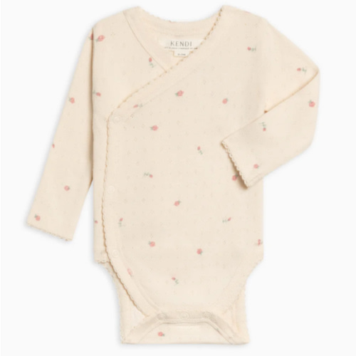 Rose Pointelle Kimono Bodysuit