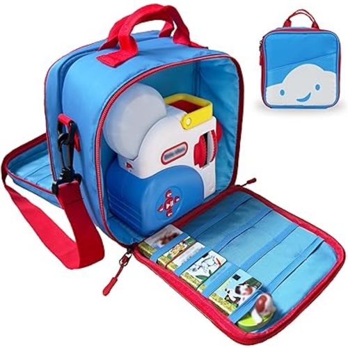 Detachable Bag Compatible with Little Tikes Story Dream Machine Books Starter Set,Kids Toys Storage Case for Little Tikes for Storybook, Audio Play, Character,with Handle and Shoulder Strap