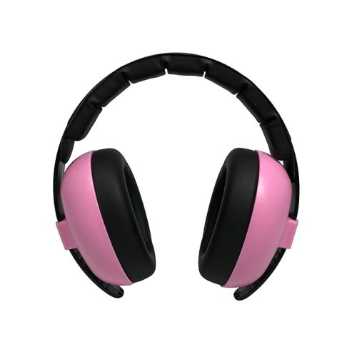 Banz Bubzee Baby Ear Defenders 0-36 Months, Noise Cancelling Headphones for Kids - Pink