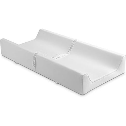 Bellini Contour Changing Pad & Removable Changing Pad Cover, White