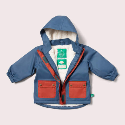 Moonlight Blue Recycled Waterproof Winter Coat