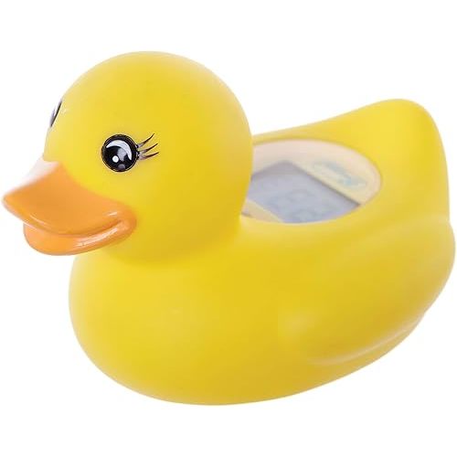 Dreambaby Duck Baby Bath Thermometer - Instant Read Digital Thermometer for Water and Room Temperature - Floating Baby Bath Toy - Newborn Must-Have