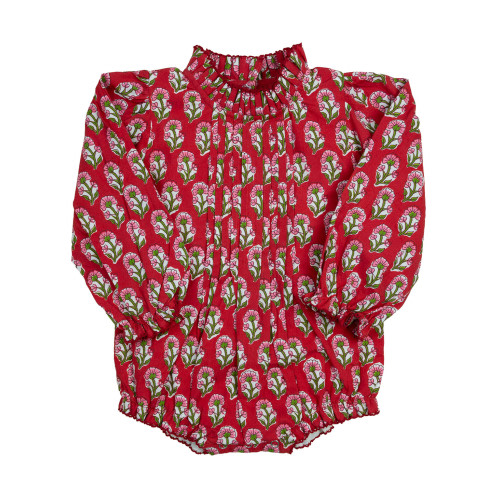Crimson Petal Block Print Bubble
