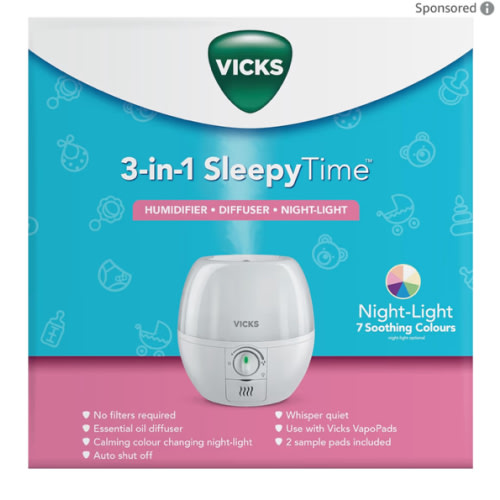 Vicks 3-in-1 SleepyTime™ Humidifier: Humidifiers: Amazon.com.au