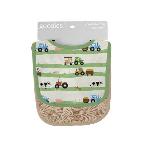 Bib Set - Farm Stripes