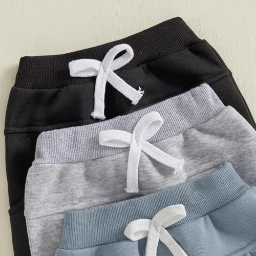 Baby Boys' 3-Pack Pull-on Jogger Pants 6-12m