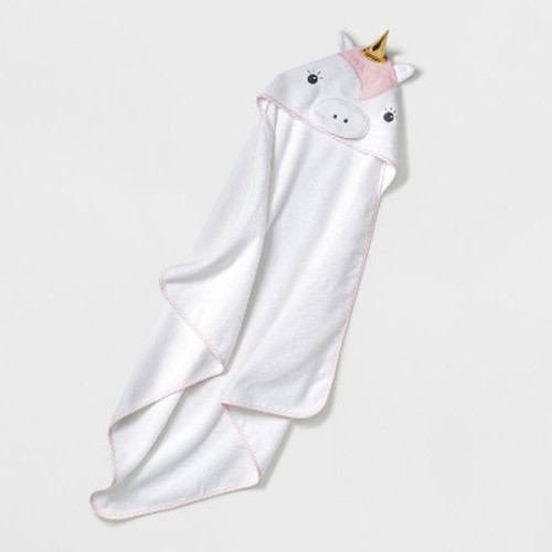 Baby Unicorn Hooded Towel - Cloud Island™ White
