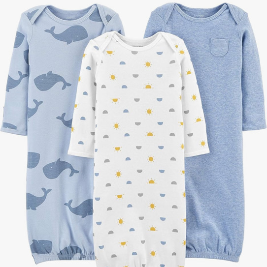 Simple Joys by Carter's Baby Boys 3-pack Cotton Sleeper Gown