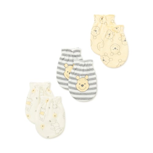 Winnie the Pooh Baby Boys & Girls’ Mittens, 3-Pack