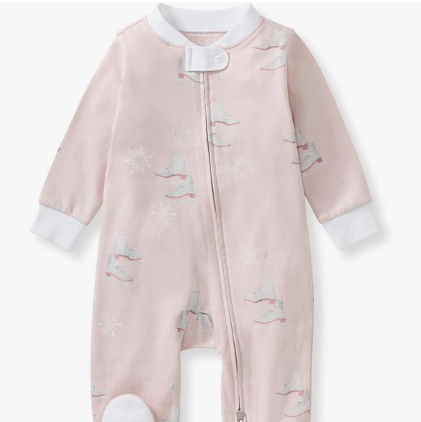 Burt's Bees Baby Girls' Organic Cotton Sleep and Play Footed Pajamas
