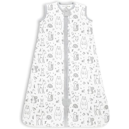 Mama Cheetah Baby Sleep Sack 2.5 TOG, Winter Baby Sleeping Bag with 2-Way Zipper, Organic Cotton Swaddle Transition Wearable Blanket for Boy Girl Infant Toddler, 6-12 Months, 1-Pack