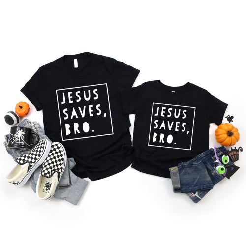 Jesus Saves, Bro. Shirt 2T