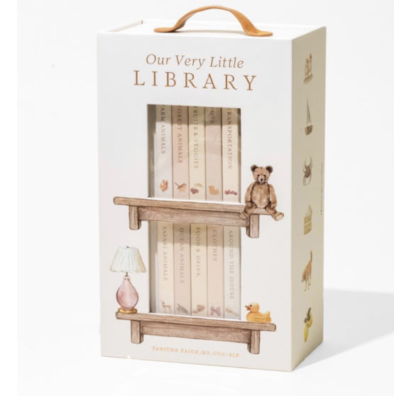 Our Very Little Library Board Book Set: A Foundational Language Vocabulary Board Book Set for Babies (Tabitha Paige Children's Book Series)
