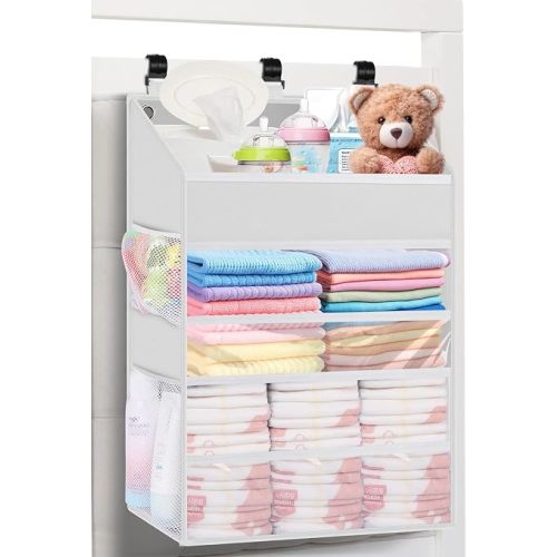 Hanging Diaper Caddy Organizer (White)