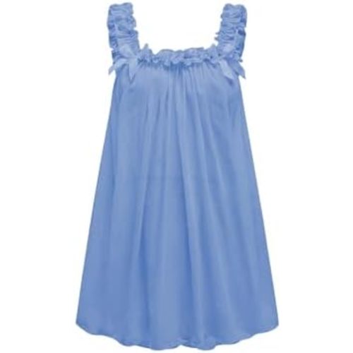MakeMeChic Women's Cute Pajama Sets Ruffle Bow Pajamas 2 Piece Vintage Nightgown Sleepwear