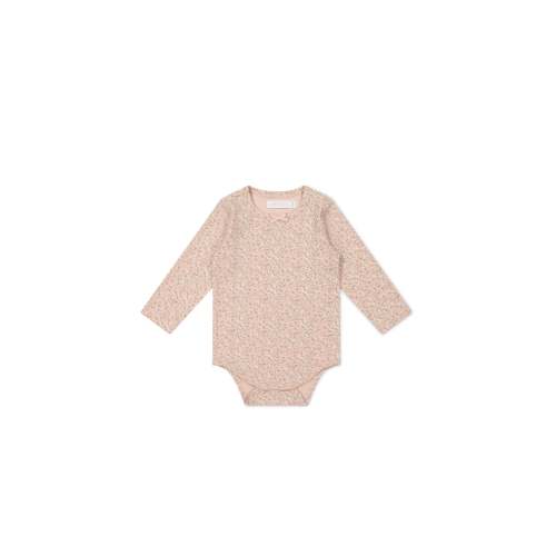 Organic Cotton Long Sleeve Bodysuit - Amber Rose