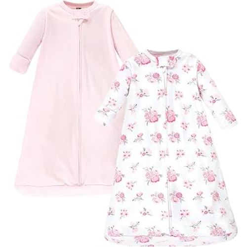 Hudson Baby BabyCotton Long-Sleeve Wearable Sleeping Bag, Sack, Blanket