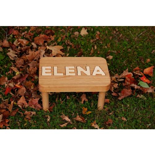 Wooden Name Puzzle Stool | Toddler Kids Stool | Wooden Bench | Personalized Gift | Baby Gift