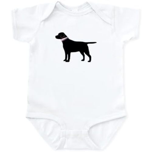 CafePress Preppy Black Lab Infant Bodysuit Cute Infant Bodysuit Baby Romper