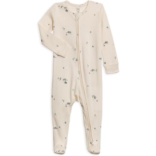 Colored Organics Baby Organic Cotton Peyton Zip Up Footed Sleeper