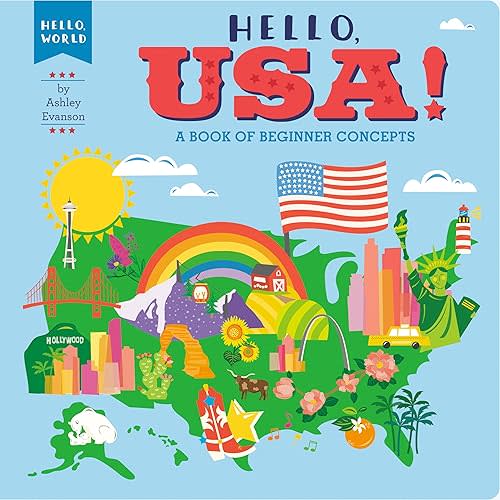 Hello, USA!: A Book of Beginner Concepts (Hello, World) Board book – November 8, 2022