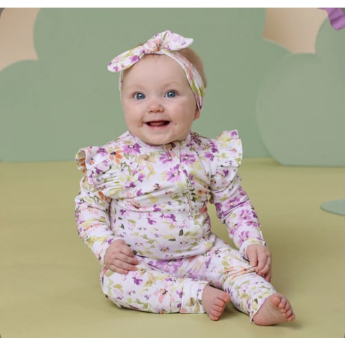 Isla Organic Baby Snugglesuit Convertible Romper | Snuggle Hunny