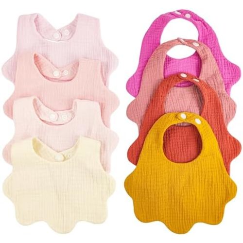 Baby Bibs Muslin Drool Bibs for Baby Girl Boy Muslin Cotton Teething Bibs Muslin Bibs Baby Drooling Bibs