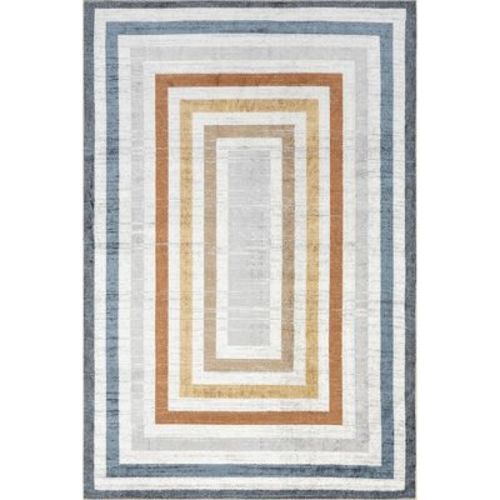 Nuloom Alienor Striped Pet Friendly Machine Washable Area Rug