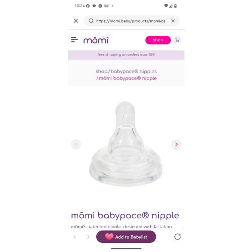 mōmi babypace® nipple