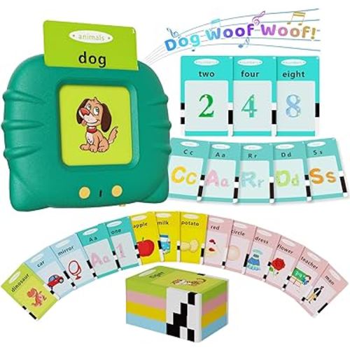 Toddler Toys Talking Flash Cards for 1 2 3 4 5 6 Year Old Boys and Girls, Autism Sensory Toys for Autistic Children, Learning Educational Montessori Speech Therapy 248 Sight Words Kids Gifts