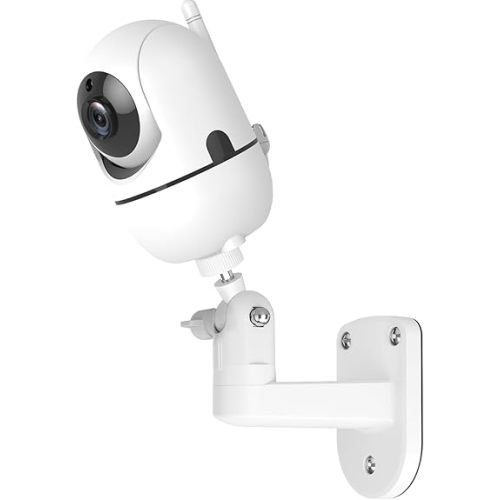 Baby Monitor Mount for HelloBaby HB6560/HB65/HB6550/ Pro/HB40/HB66/HB6339//HB6351/HB6240/HB66,ANMEATE SM935E, 360° Adjustable Baby Camera Wall Mount for Hellobaby Monitor, Two Ways to Install