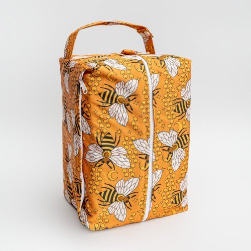 Cosmic Hive - Packing Cube Wet Bag - Zipper Closure - Large – Kinder Cloth Diaper Co.